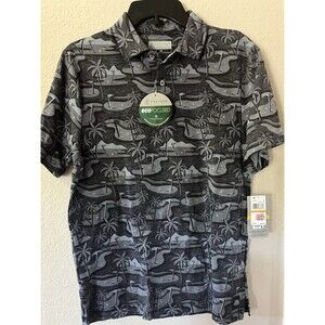 PGA Tour Eco Focused Polo Shirt Small Athletic Cut Short Sleeve Performance Golf